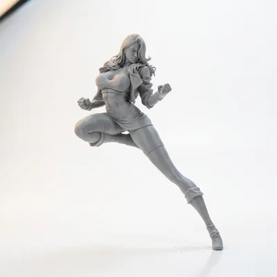 Mô Hình 3D Nữ Chiến Binh Anime Sưu Tầm