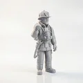 Mô hình lính cứu hỏa cầm rìu - Tượng anh hùng 3D có thể in ấn - Thumbnail 2