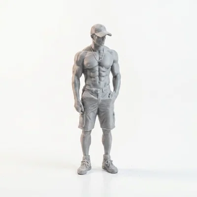 Mô hình tượng nam giới vạm vỡ 3D Printable (STL File)