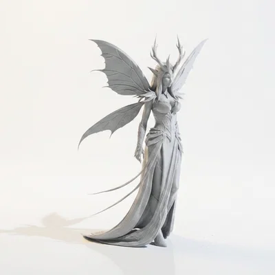 Mô hình 3D Nàng Tiên Rừng Huyền Bí