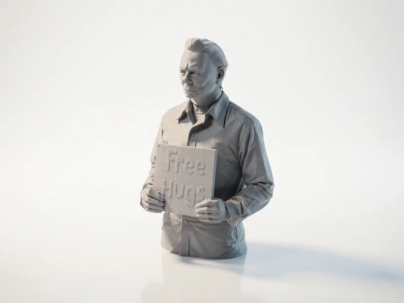 Mô hình 3D tượng Free Hugs Bust độc đáo - Image 1