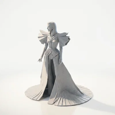 Mô hình nhân vật thời trang tương lai in 3D