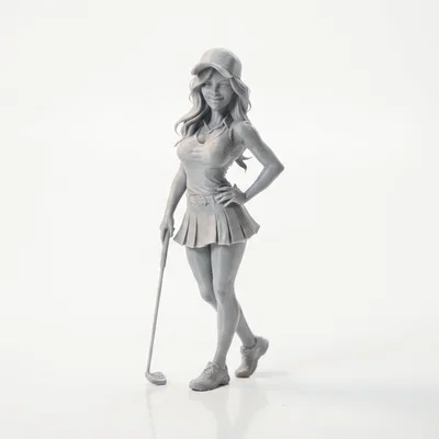 Mô hình nữ golfer 3D - Đồ sưu tầm thể thao in 3D
