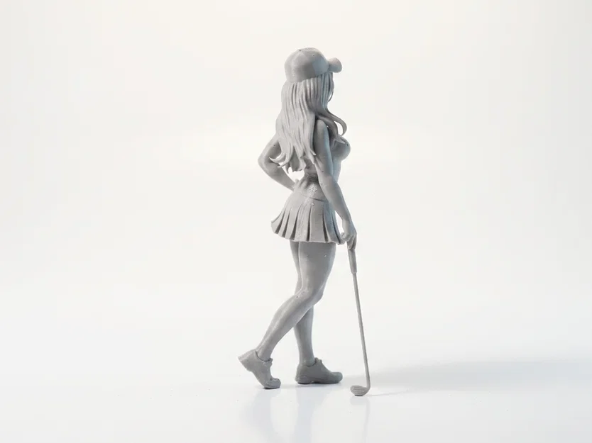 Mô hình nữ golfer 3D - Đồ sưu tầm thể thao in 3D - Image 3