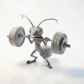 Mô hình kiến tập gym nâng tạ - File 3D in ấn chi tiết - Thumbnail 1