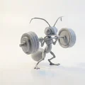 Mô hình kiến tập gym nâng tạ - File 3D in ấn chi tiết - Thumbnail 2