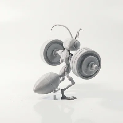 Mô hình kiến tập gym nâng tạ - File 3D in ấn chi tiết