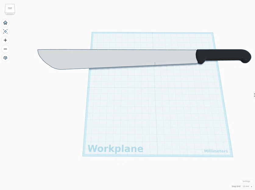 Mô hình dao phát cỏ Machete 3D cho chủ đề rừng rậm - Image 1