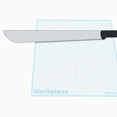 Mô hình dao phát cỏ Machete 3D cho chủ đề rừng rậm