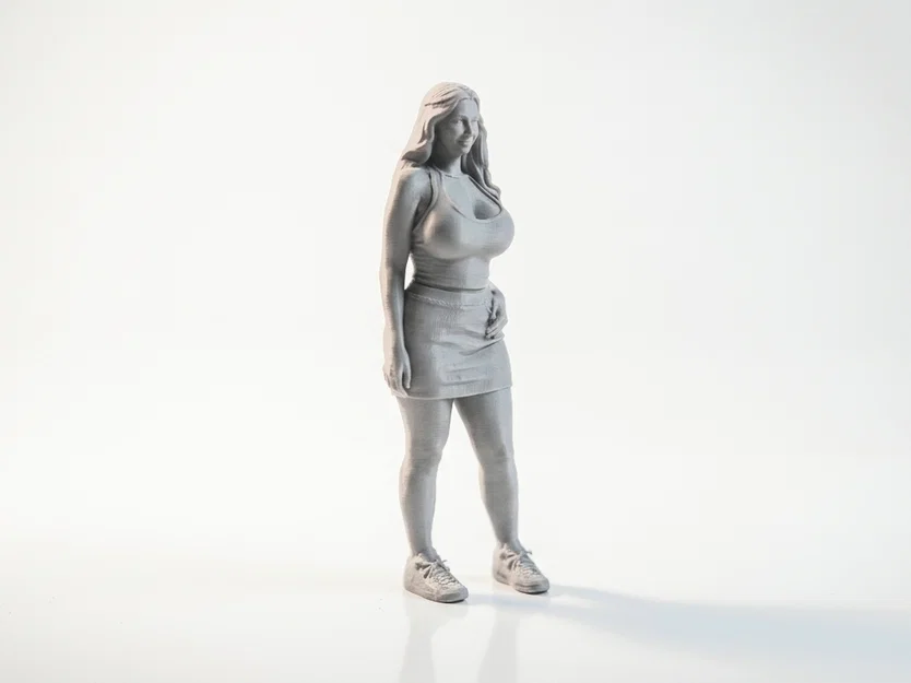Mô hình 3D Figure Nữ Mặc Váy Thể Thao - Sưu tầm & Trang trí - Image 2