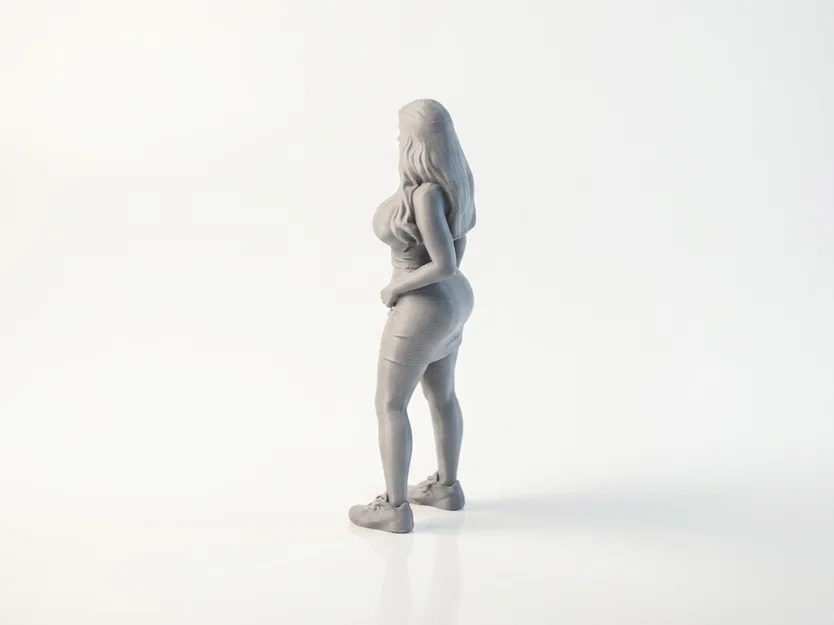 Mô hình 3D Figure Nữ Mặc Váy Thể Thao - Sưu tầm & Trang trí - Image 4