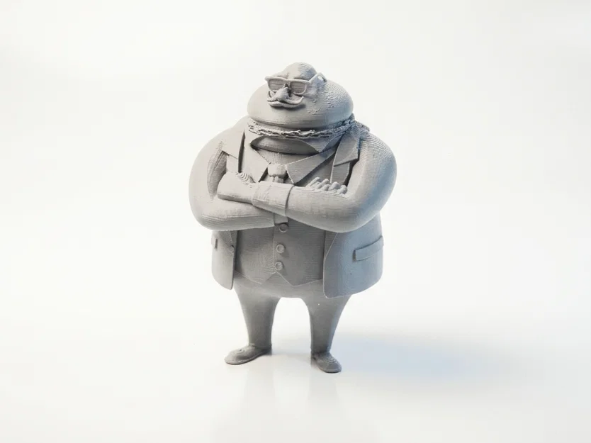 Mô hình 3D Hamburger Gangster - Nhân vật phản diện thức ăn nhanh - Image 1
