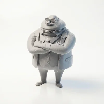 Mô hình 3D Hamburger Gangster - Nhân vật phản diện thức ăn nhanh