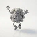 Mô hình nhân vật Happy Popcorn Boy in 3D - Thumbnail 1
