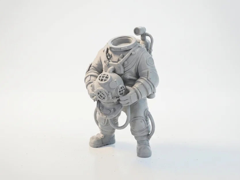 Mô hình 3D Phi hành gia thợ lặn không đầu (Headless Diver Astronaut) - Image 1