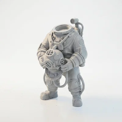 Mô hình 3D Phi hành gia thợ lặn không đầu (Headless Diver Astronaut)