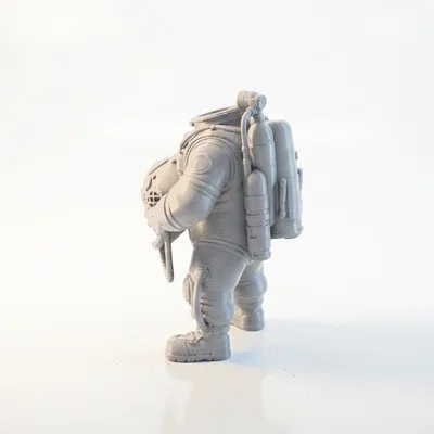 Mô hình 3D Phi hành gia thợ lặn không đầu (Headless Diver Astronaut)