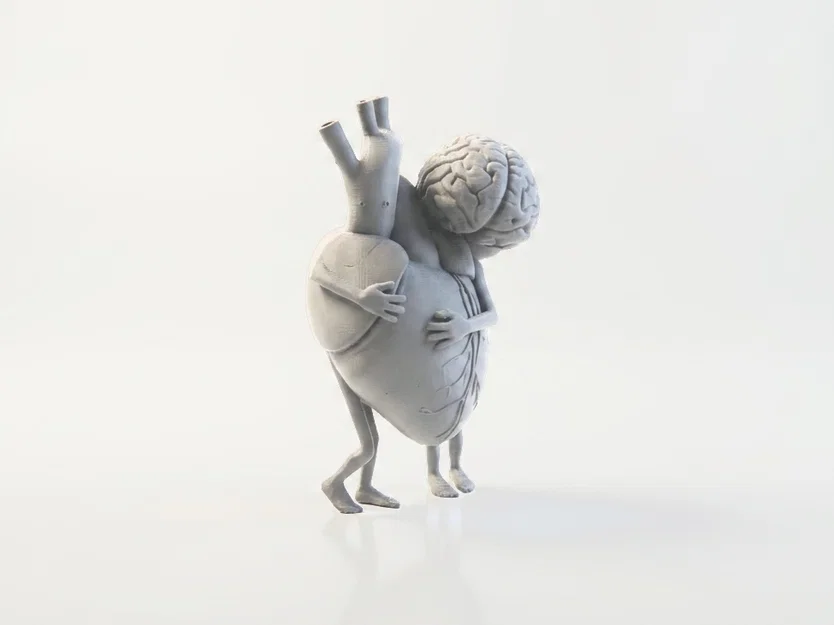 Mô hình điêu khắc in 3D Trái Tim và Bộ Não - Image 2
