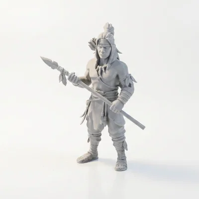 Mô hình in 3D Chiến binh Thợ săn phong cách Fantasy