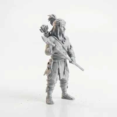 Mô hình in 3D Chiến binh Thợ săn phong cách Fantasy