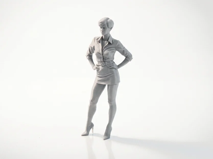 Mô hình 3D Tượng Nữ Anh Hùng (Hero Pose Woman Figure) - File in 3D - Image 1