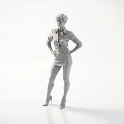 Mô hình 3D Tượng Nữ Anh Hùng (Hero Pose Woman Figure) - File in 3D