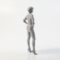 Mô hình 3D Tượng Nữ Anh Hùng (Hero Pose Woman Figure) - File in 3D - Thumbnail 3