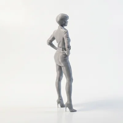 Mô hình 3D Tượng Nữ Anh Hùng (Hero Pose Woman Figure) - File in 3D