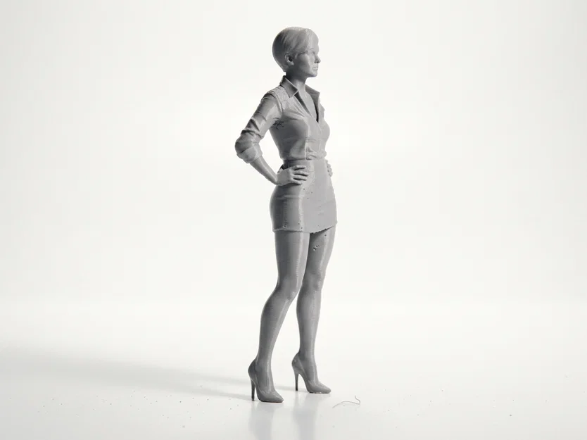 Mô hình 3D Tượng Nữ Anh Hùng (Hero Pose Woman Figure) - File in 3D - Image 4