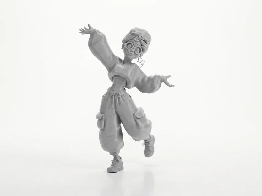 Mô hình 3D nhân vật Hippie sưu tầm phong cách Retro - Image 2