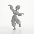 Mô hình 3D nhân vật Hippie sưu tầm phong cách Retro - Thumbnail 2