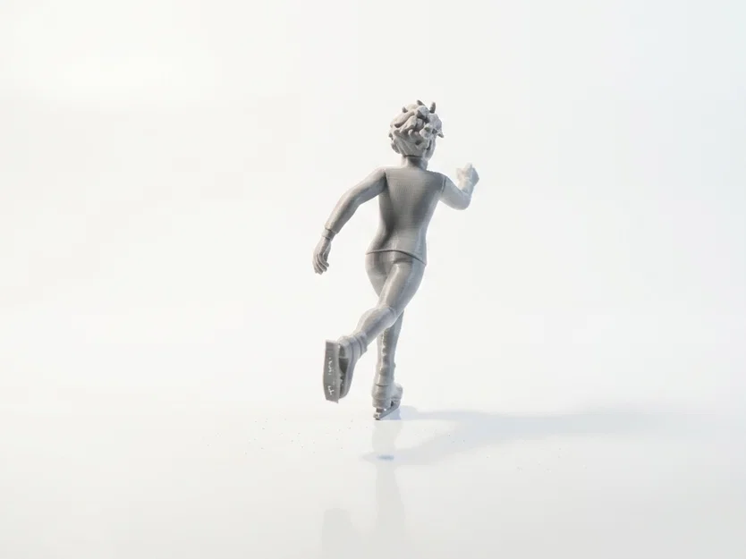 Mô hình tượng vận động viên trượt băng 3D in ấn - Image 4