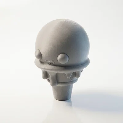 Mô hình 3D Ốc Quế Kem Tráng Miệng Độc Đáo