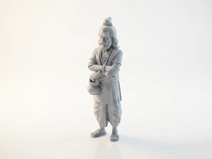 Mô hình 3D Hiền triết Ấn Độ truyền thống in ấn dễ dàng - Image 1