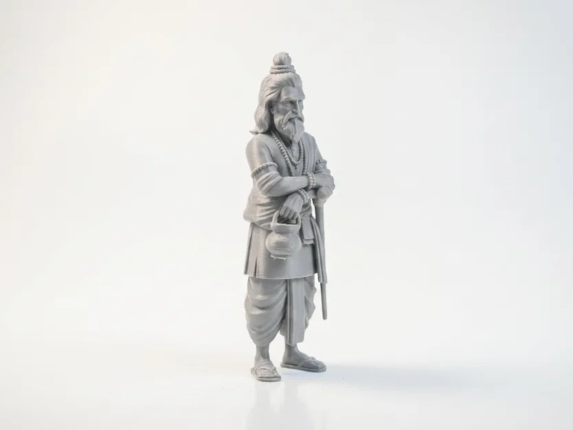 Mô hình 3D Hiền triết Ấn Độ truyền thống in ấn dễ dàng - Image 2