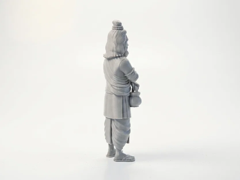 Mô hình 3D Hiền triết Ấn Độ truyền thống in ấn dễ dàng - Image 3