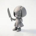 Mô hình 3D đứa trẻ sát nhân kinh dị - File in 3D sưu tầm - Thumbnail 1