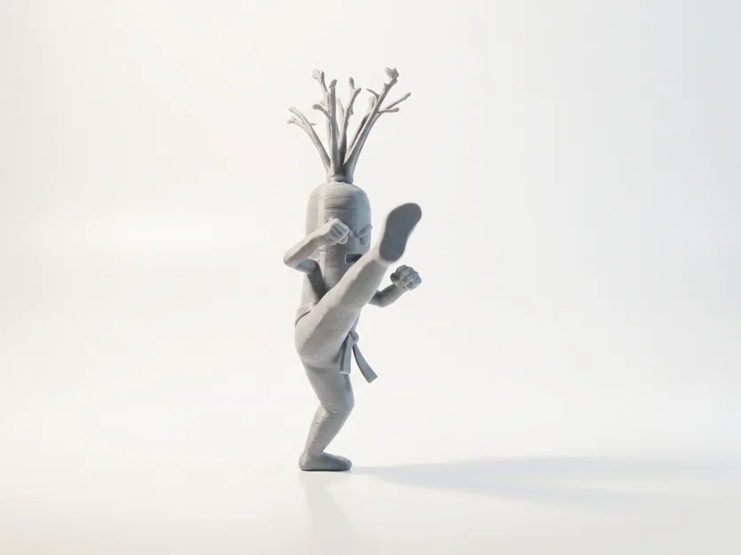 Mô hình Cà rốt Karate chiến binh võ thuật in 3D - Image 2