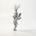 Mô hình Cà rốt Karate chiến binh võ thuật in 3D - Thumbnail 2