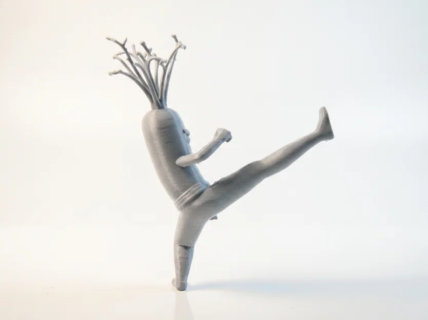 Mô hình Cà rốt Karate chiến binh võ thuật in 3D - Image 3