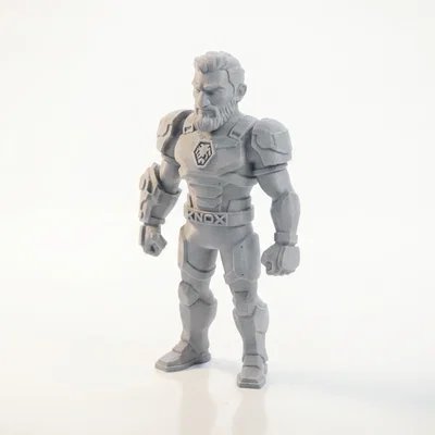 Mô hình 3D chiến binh mặc giáp Knox - Tệp STL in 3D