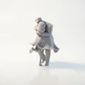 Mô hình tượng đôi tình nhân hôn nhau lãng mạn in 3D - Thumbnail 4