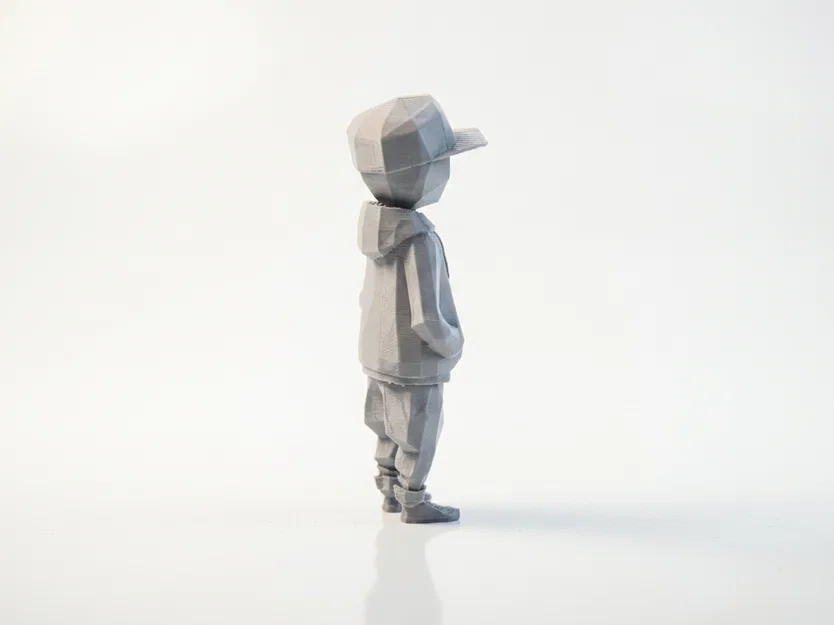Mô hình Low Poly Faceless Cool Kid độc đáo in 3D - Image 3