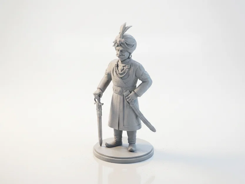 Mô hình chiến binh Maharathi - Tượng in 3D lịch sử tinh xảo - Image 1