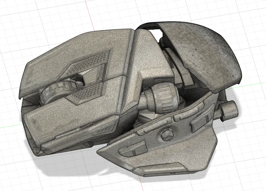 File 3D Scan chuột gaming M.M.O.7+ chi tiết cho in 3D - Image 1