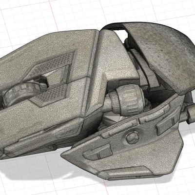 File 3D Scan chuột gaming M.M.O.7+ chi tiết cho in 3D