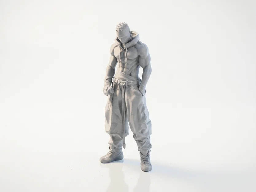 Mô hình tượng nam phong cách street style 3D - Image 1