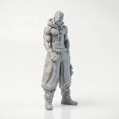 Mô hình tượng nam phong cách street style 3D