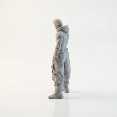 Mô hình tượng nam phong cách street style 3D