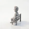 Mô hình tượng người đàn ông ngồi trên ghế đá in 3D - Thumbnail 4
